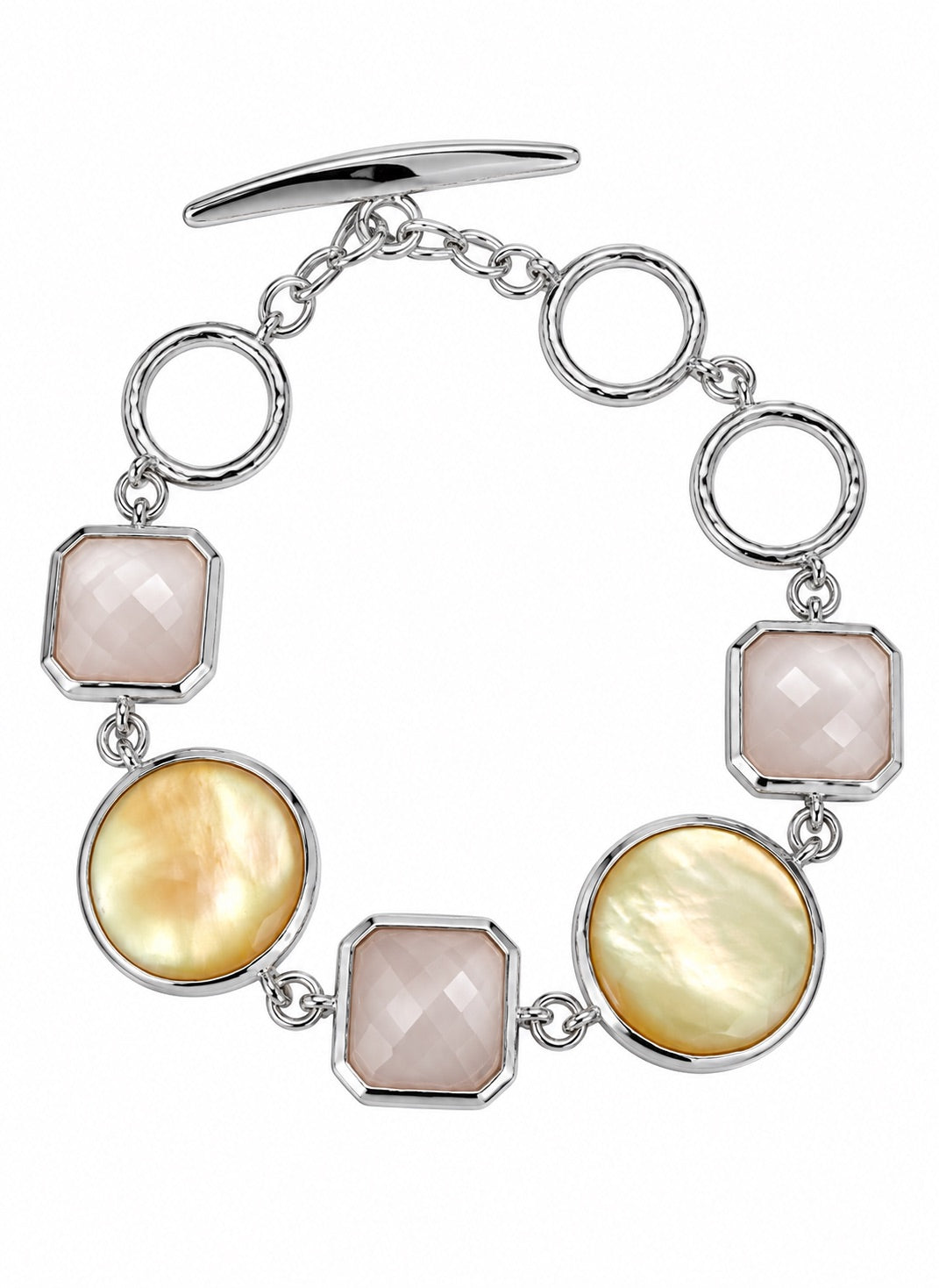 Elle Sterling Silver Bracelet Mother of Pearl
