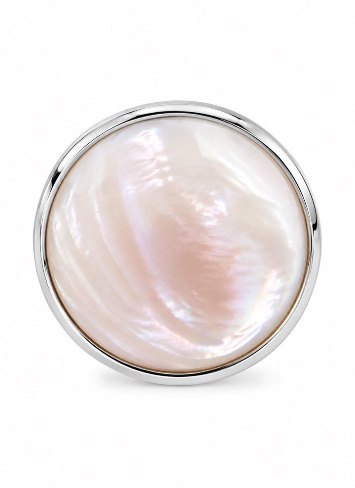 Elle Sterling Silver Ring Mother of Pearl