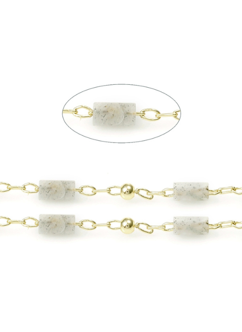 Dainty genuine gemstone bracelet with natural 2-3mm gemstones on a gold-plated brass chain. Handmade in Texas, featuring a 16” length with a 2.5” extender for adjustable wear. Perfect for layering or wearing alone