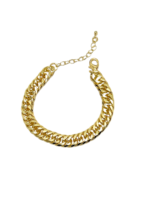 Chunky Gold Curb Bracelet