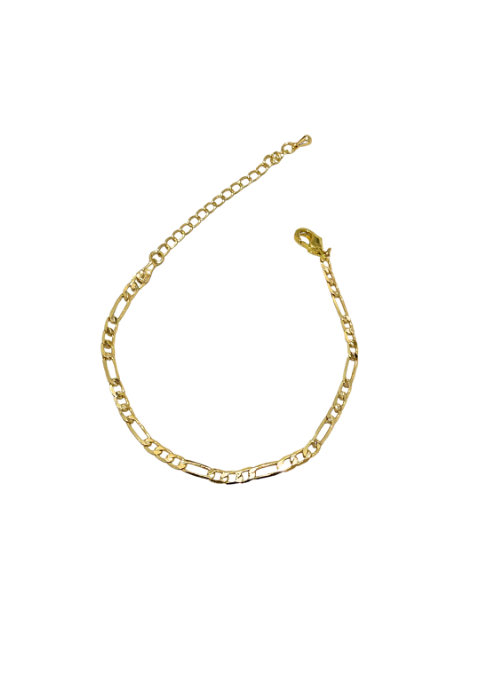 Parker Gold Figaro Bracelet