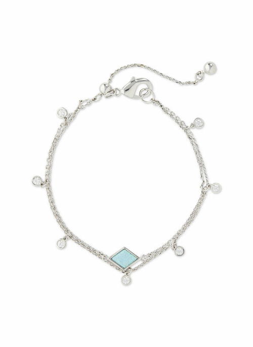Connie Opal Adjustable Bracelet Silver