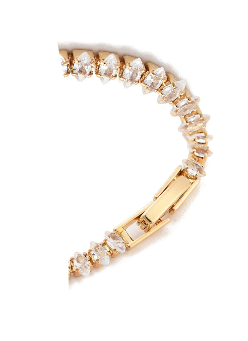 Marquise CZ Tennis Bracelet Gold 5mm