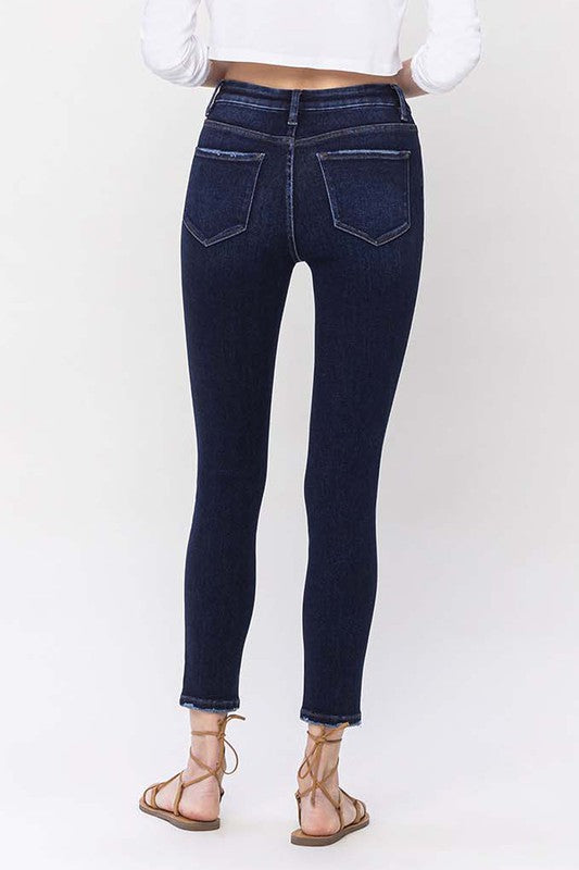 High Rise Ankle Skinny Jeans