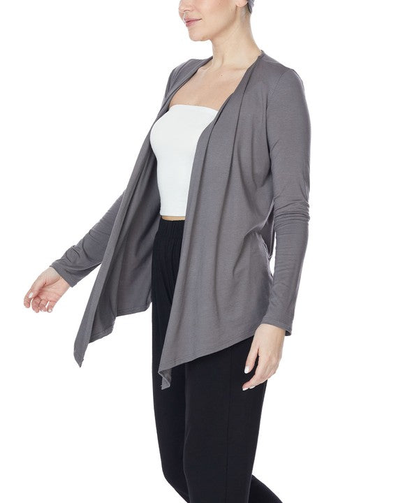 BAMBOO SIMPLE TIE FRONT CARDIGAN