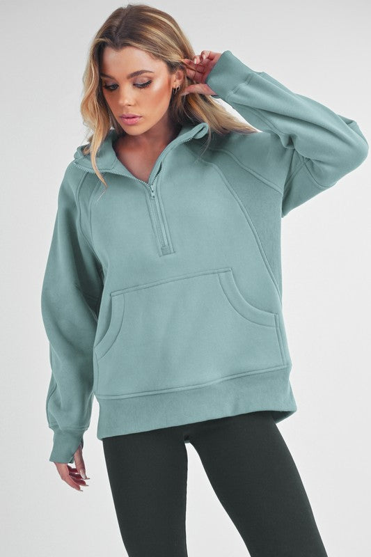 Long Drea Half-Zip Hoodie