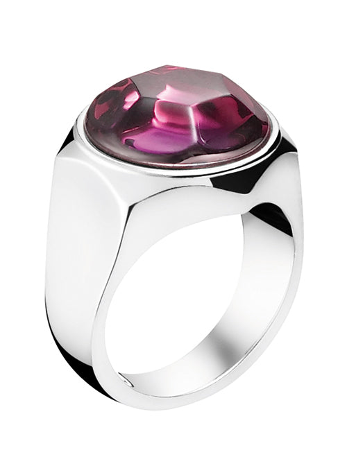 Mania Crystal Ring Pink