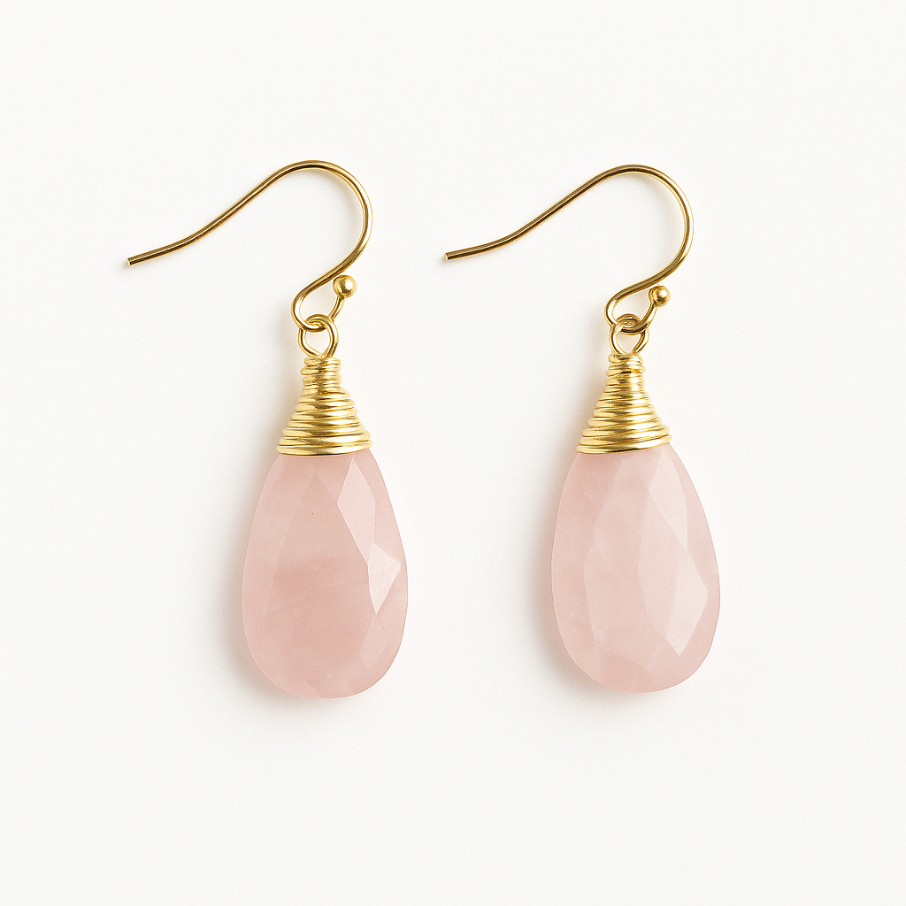 Annie Gemstone Earrings-Gold
