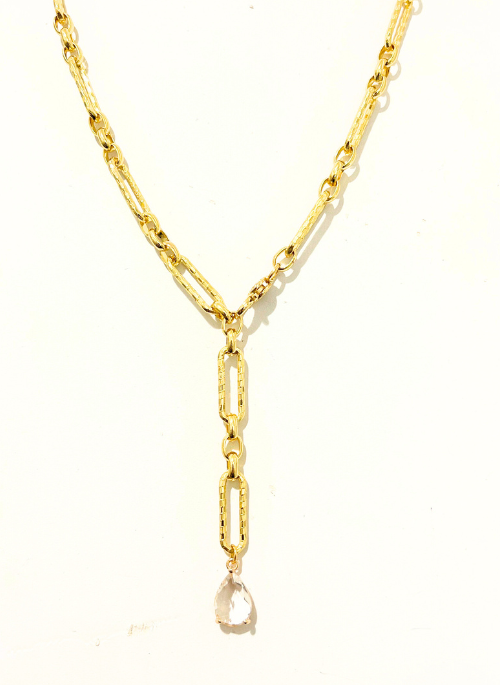 Natalie Paperclip Convertible Necklace Gold