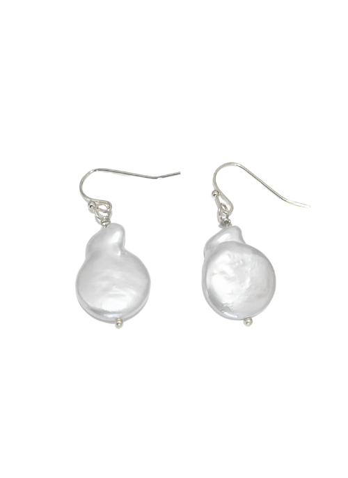 Riley Coin Pearl Earrings