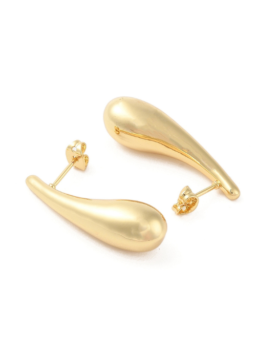 Chunky Gold Long Teardrops