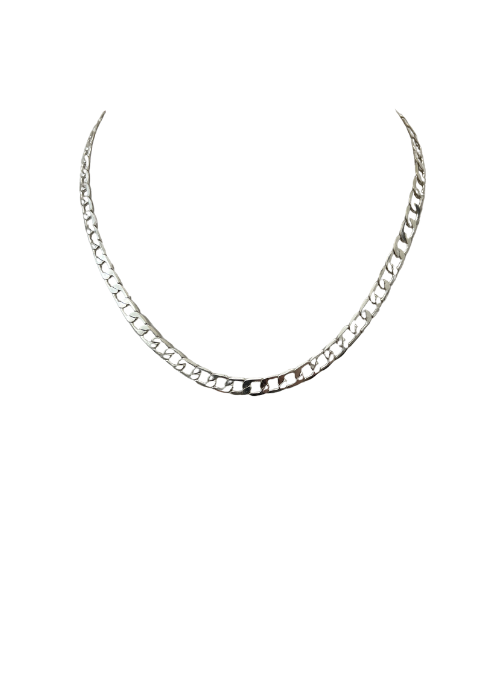 Zayn Curb Chain Necklace Silver