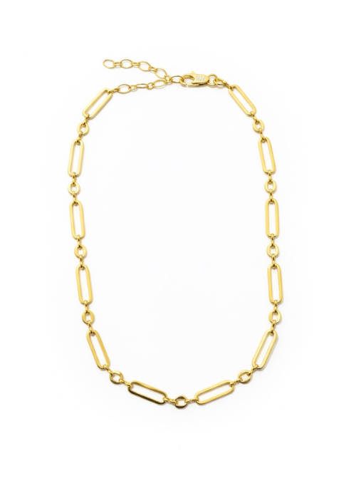 Sasha Paper Clip Necklace Gold