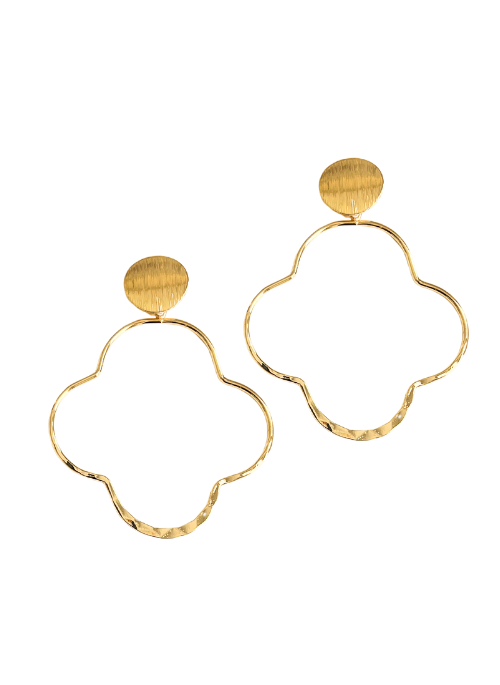 Elena Gold Statement Hoop Earrings