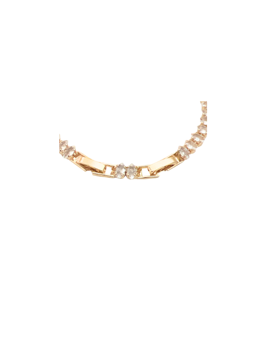 Marquise Adjustable CZ Tennis Bracelet Gold 7mm