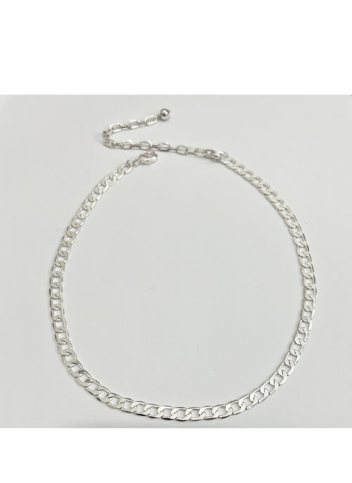 Zayn Curb Chain Necklace Silver