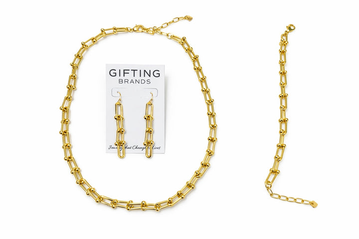 3 pc Designer Inspired Hardware Chain Set