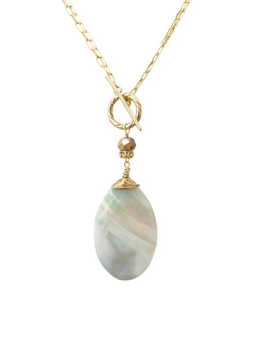 Kelly Abalone & Mother of Pearl Reversible Necklace