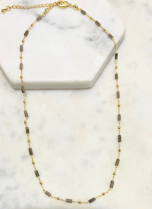 Reese Tiny Gemstone Necklace