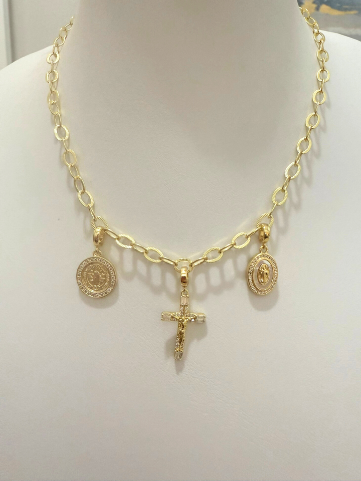 Charm Faith Necklace 3-in-1