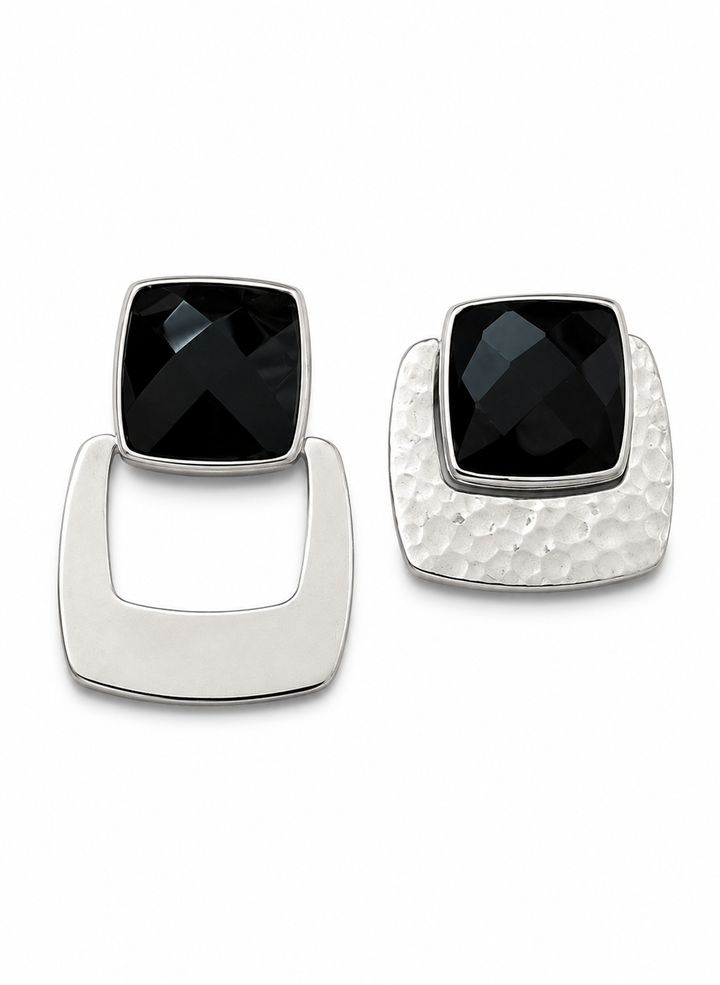 ELLE Reversible Sterling Silver Earrings