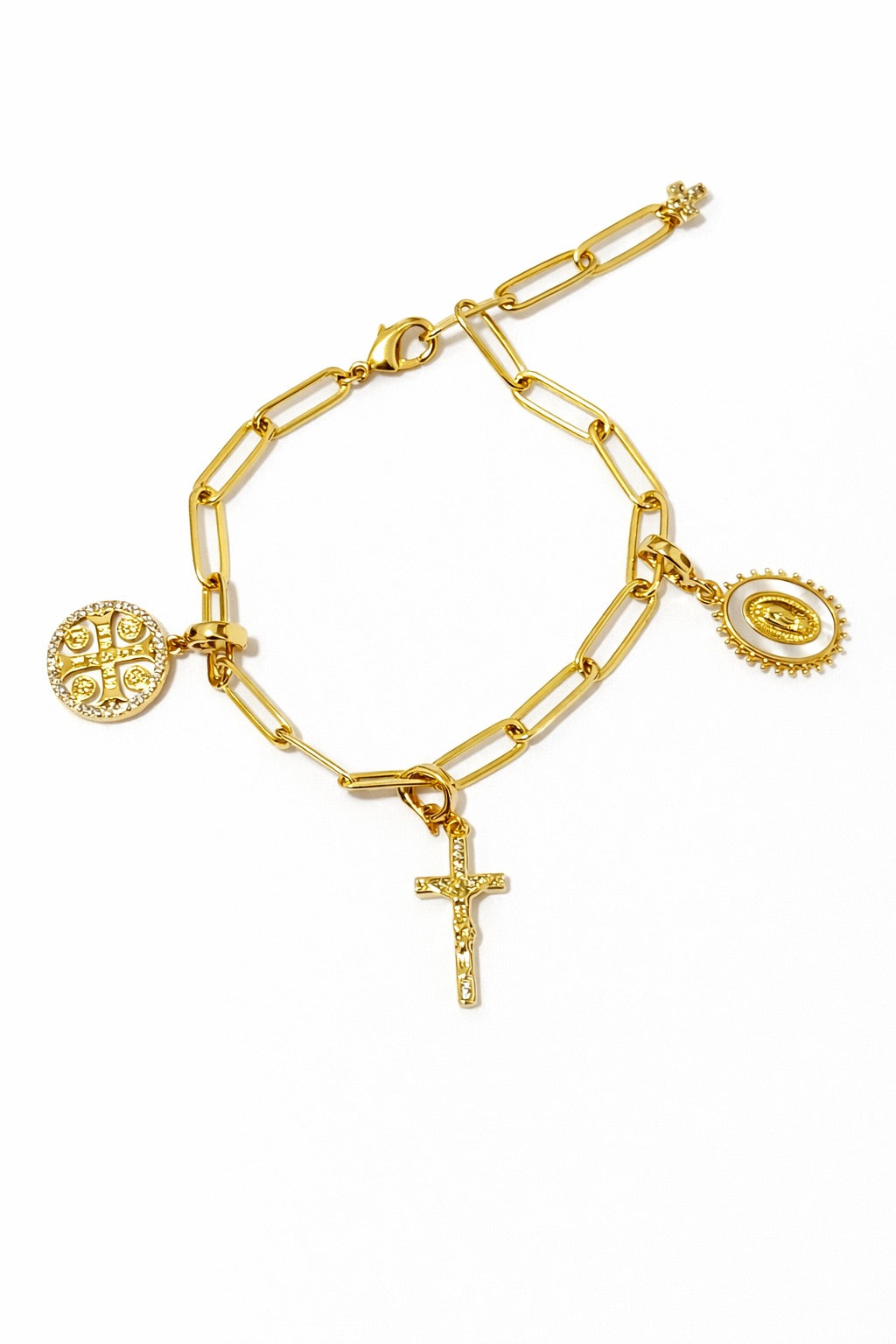 Faith Necklace or Bracelet with Removable Charms