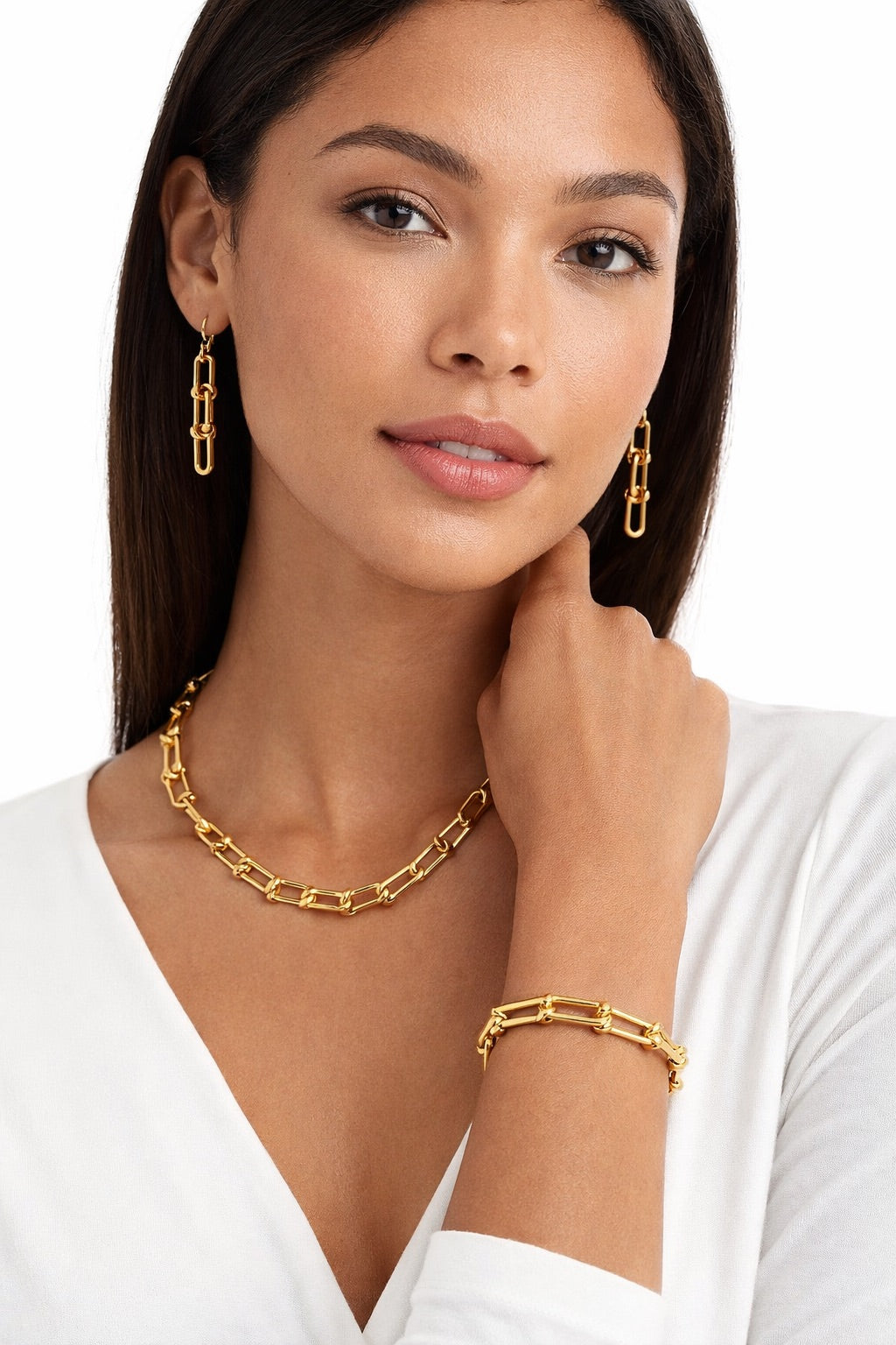 3 pc Designer Inspired Hardware Chain Set