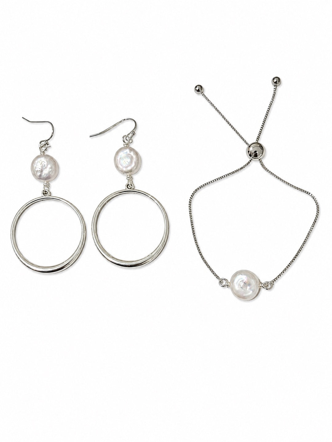 Ella Pearl Bracelet & Earrings