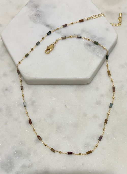 Reese Tiny Gemstone Necklace