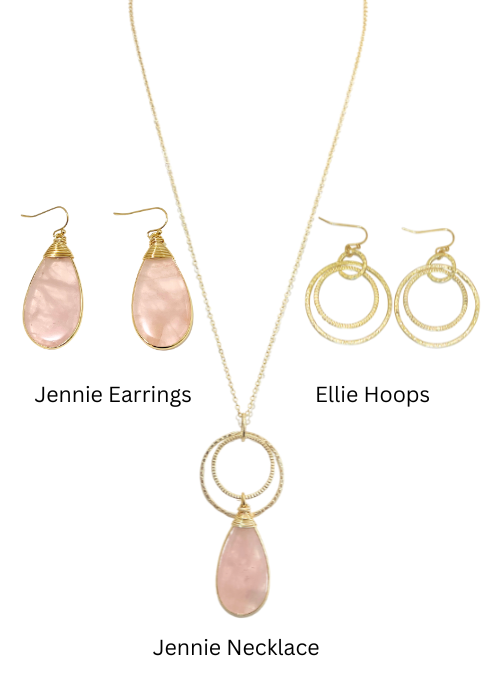 Jennie Rose Quartz Earrings