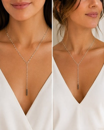 Connie Y-Necklace Necklace Silver