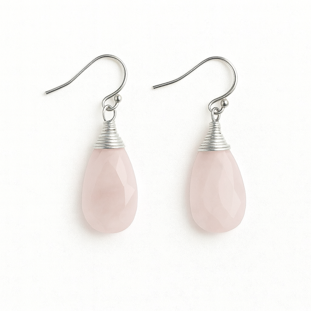 Annie Gemstone Earrings Silver