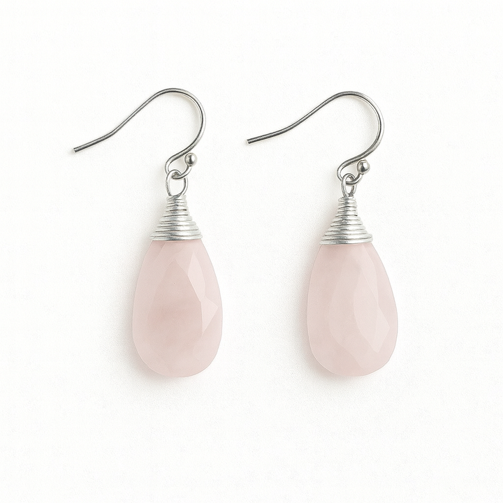 Annie Gemstone Earrings Silver