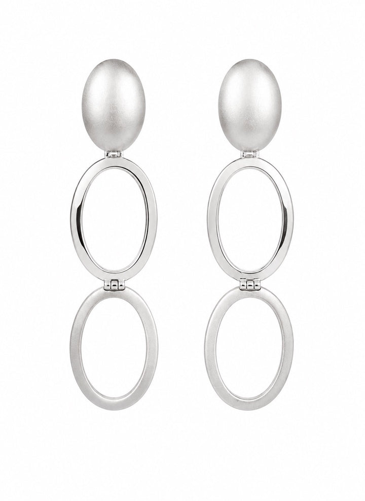 Elle Brand Sterling Silver Circles Earrings