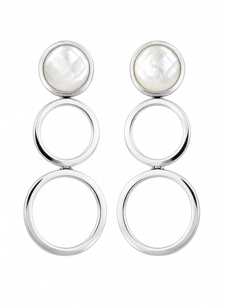 Elle Brand Sterling Silver Circles Earrings