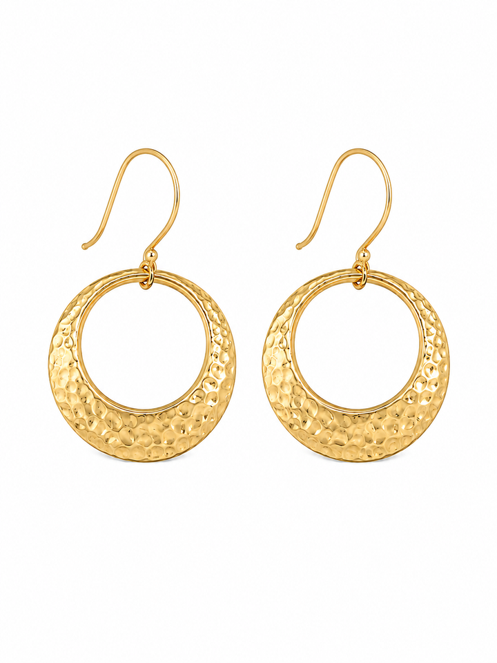 ELLE 18K Gold Vermeil Hoop Earrings