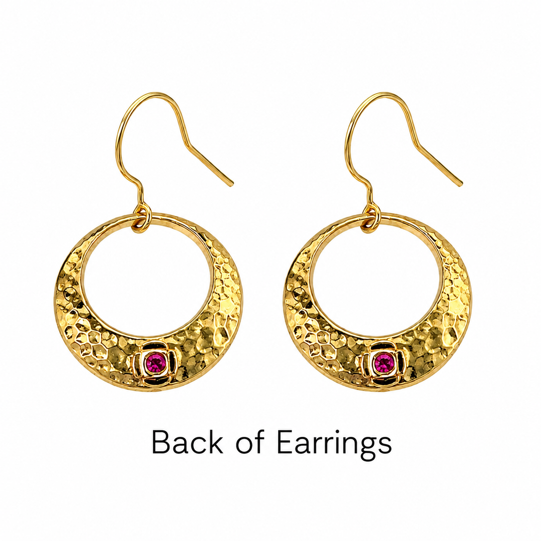 ELLE 18K Gold Vermeil Hoop Earrings