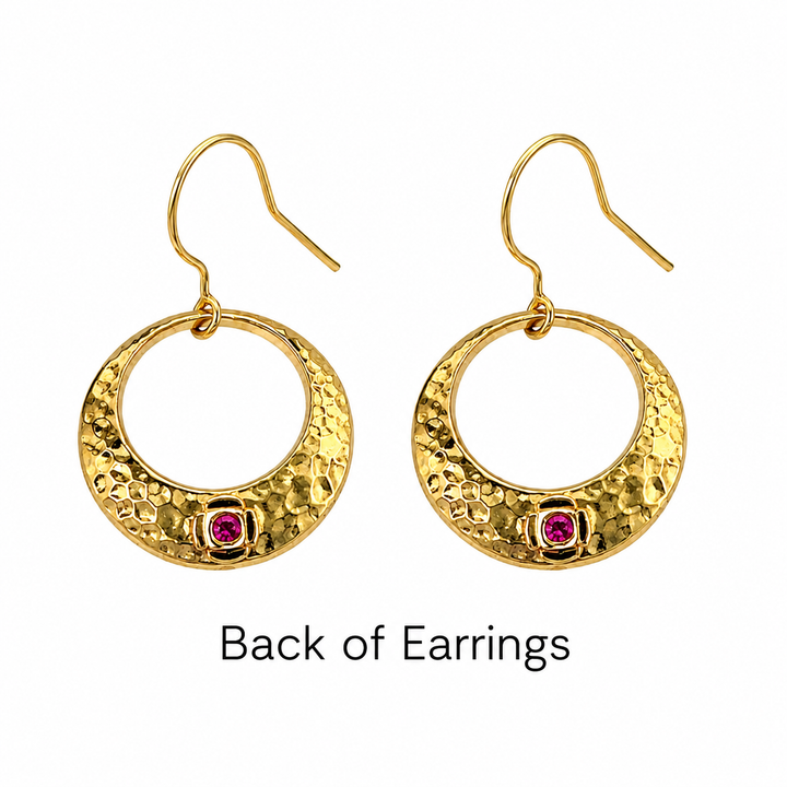 ELLE 18K Gold Vermeil Hoop Earrings