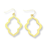 Small CJ Hammered Gold Earrings