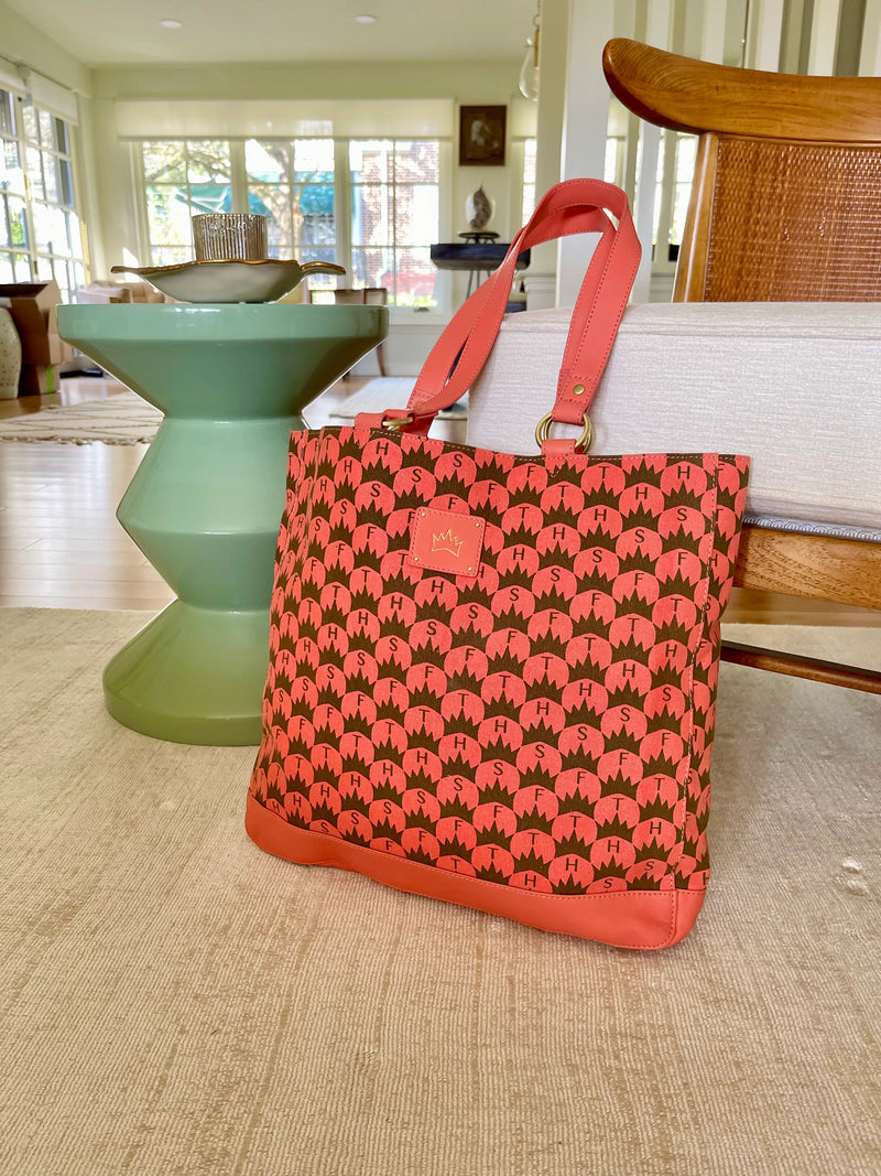 Elaine Tote in Coral