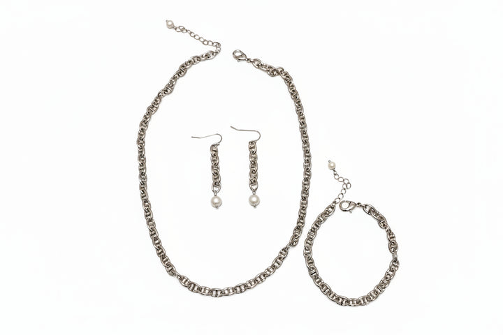 Mariner 3 piece Set Necklace, Earrings, Bracelet