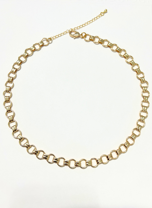Mackenzie Gold Circles Necklace