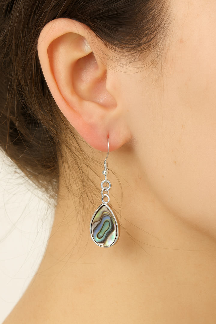 Teardrop Abalone Earrings