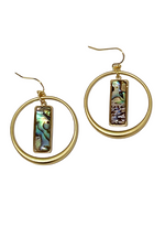 Sophia Hoops with Abalone