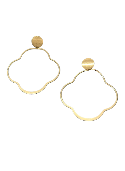 Small Elena Gold Hoop Earrings - Gifting Brands