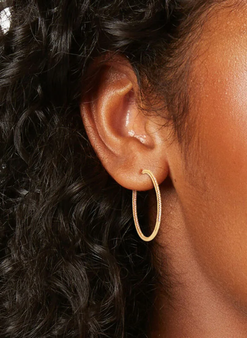 18k Gold Plated Pave Hoops - Gifting Brands