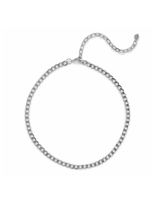 Zayn Curb Chain Necklace Silver