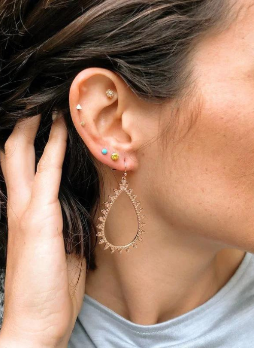 Marla Rose Gold Earrings