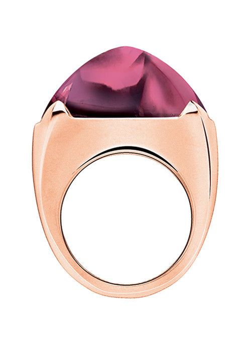 MEDICIS Large Crystal Ring in Pink
