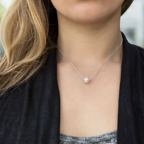 Layered or worn solo, our Marina Pearl Necklace is a delight. – Holly Yashi